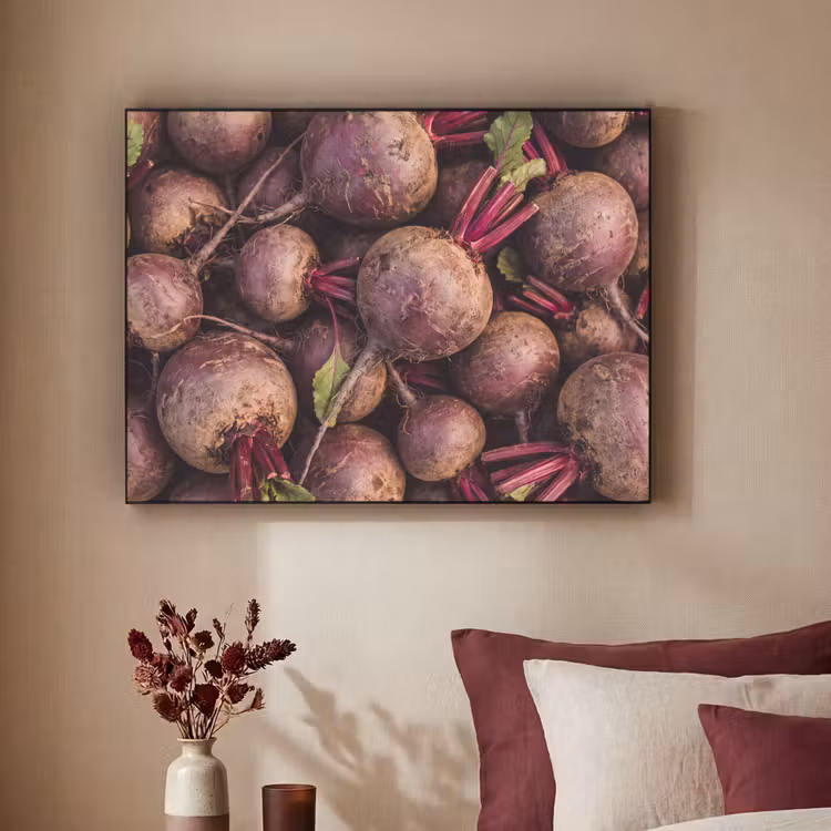 Art Frame - Vegetable - Red - Natural - Groente - Rood - Natuur Textielframe zwart klein