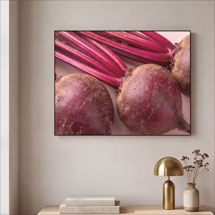 Art Frame - Vegetables - Red - Fresh - Groente - Rood - Vers Textielframe zwart klein