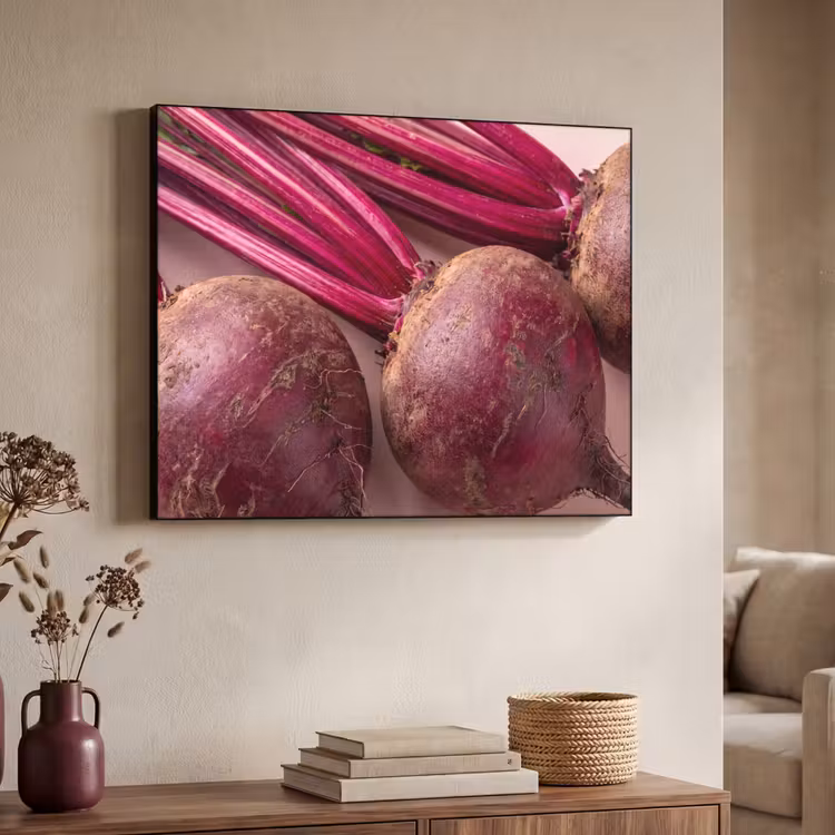 Art Frame - Vegetables - Red - Fresh - Groente - Rood - Vers Textielframe zwart klein