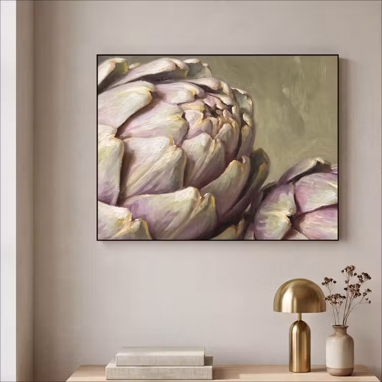 Art Frame - Vegetables - Still Life - Painting - Groente - Stilleven - Schilderij Textielframe zwart klein