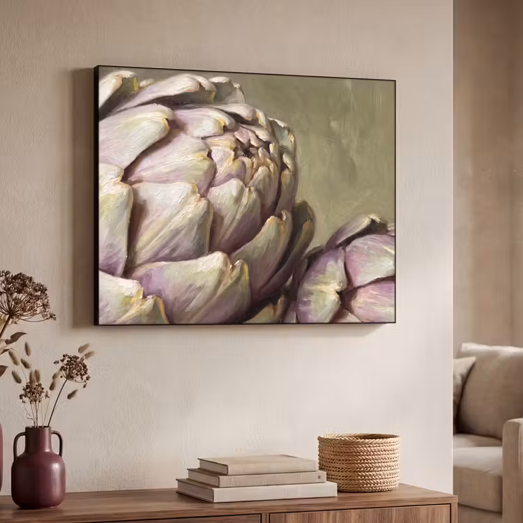 Art Frame - Vegetables - Still Life - Painting - Groente - Stilleven - Schilderij Textielframe zwart klein