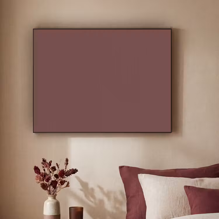 Velvet - Merlot - Rood Textielframe zwart klein 947 -sfeer1