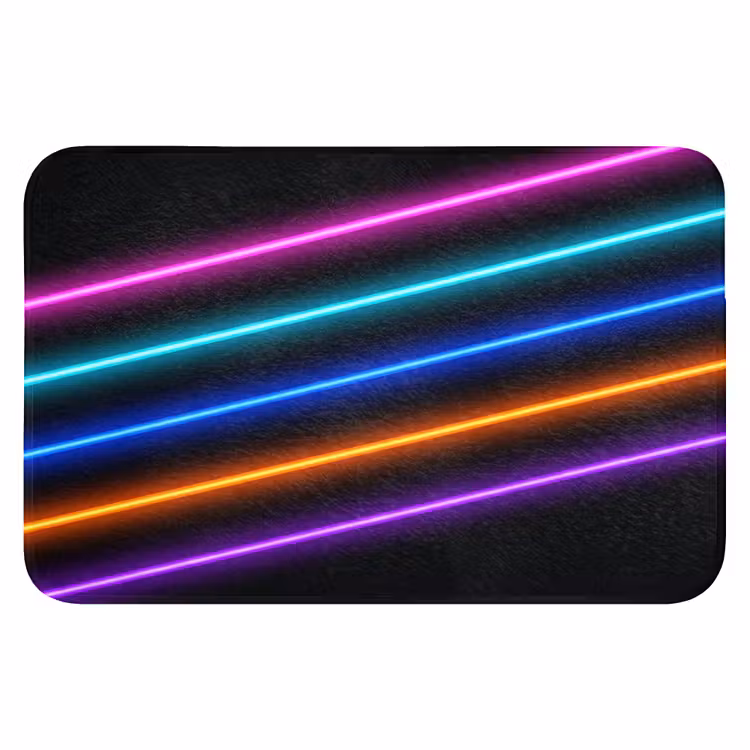 Esthetiek - Retro - Neon Badmat klein -3d
