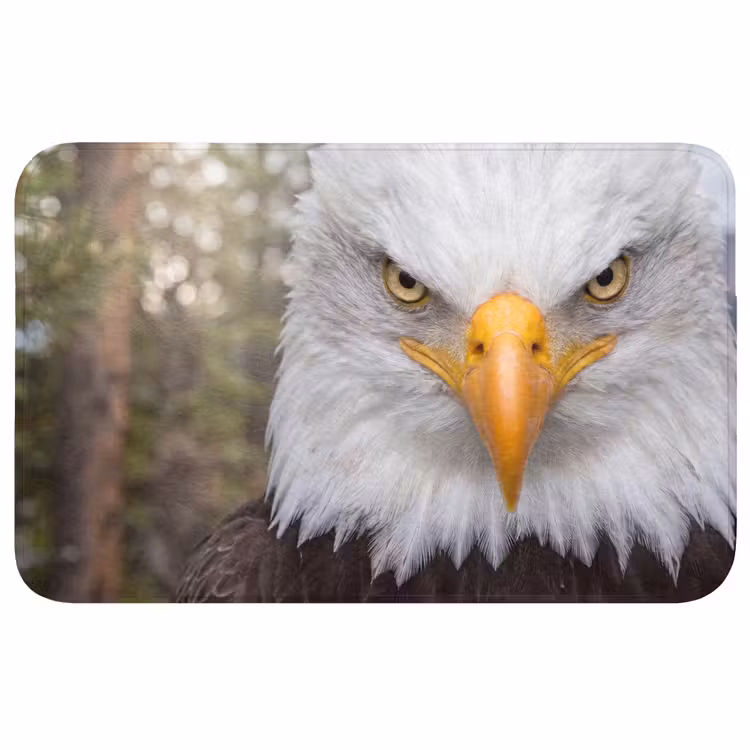 Amerikaans - Zeearend - Portret - Geel Badmat middel -3d