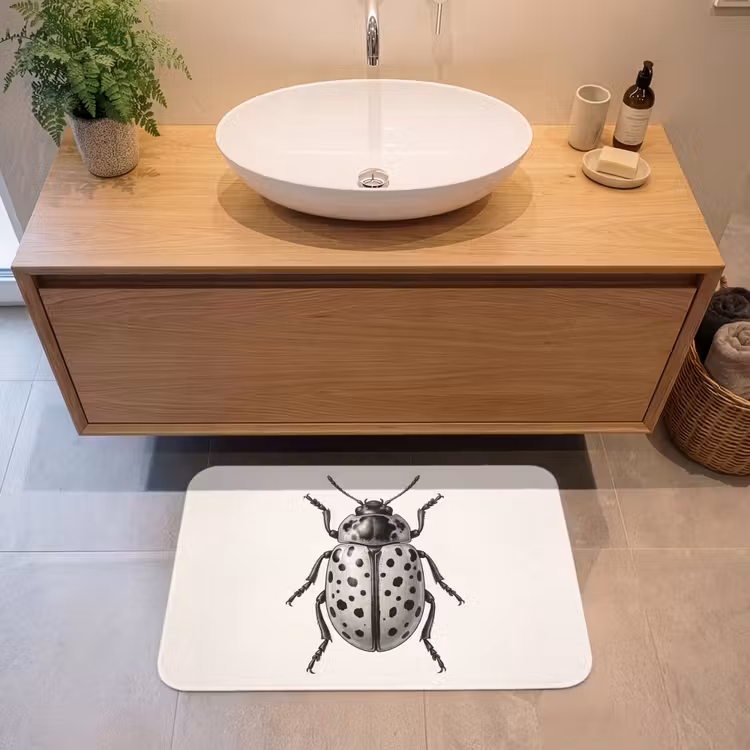 Kever - Insect - Vintage Badmat middel -sfeer1