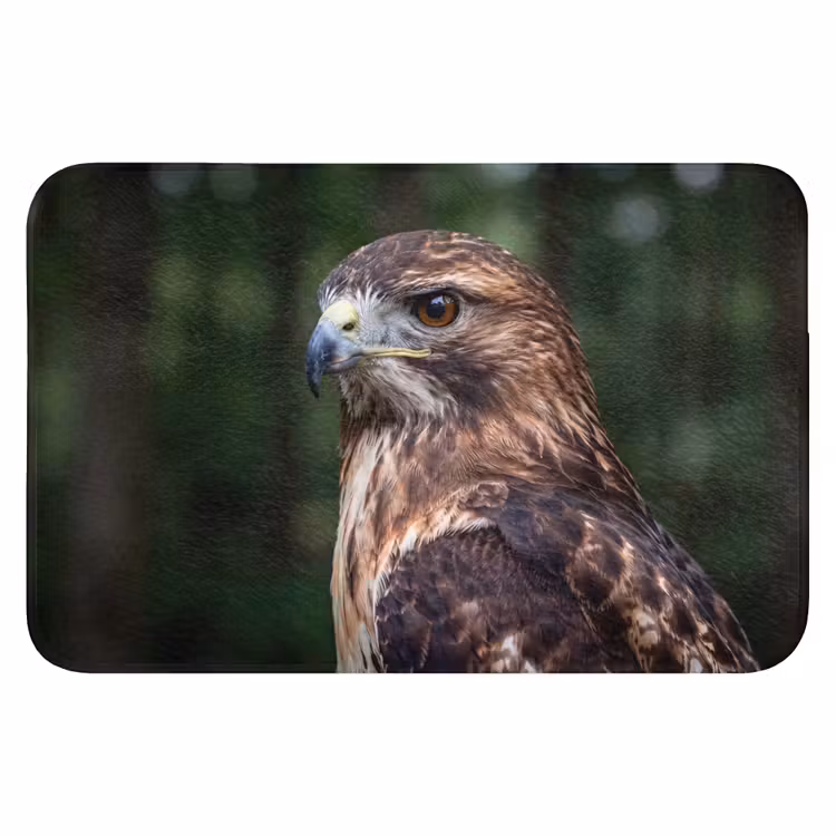 Buizerd - Roofvogel - Natuur - Bruin Badmat klein -3d