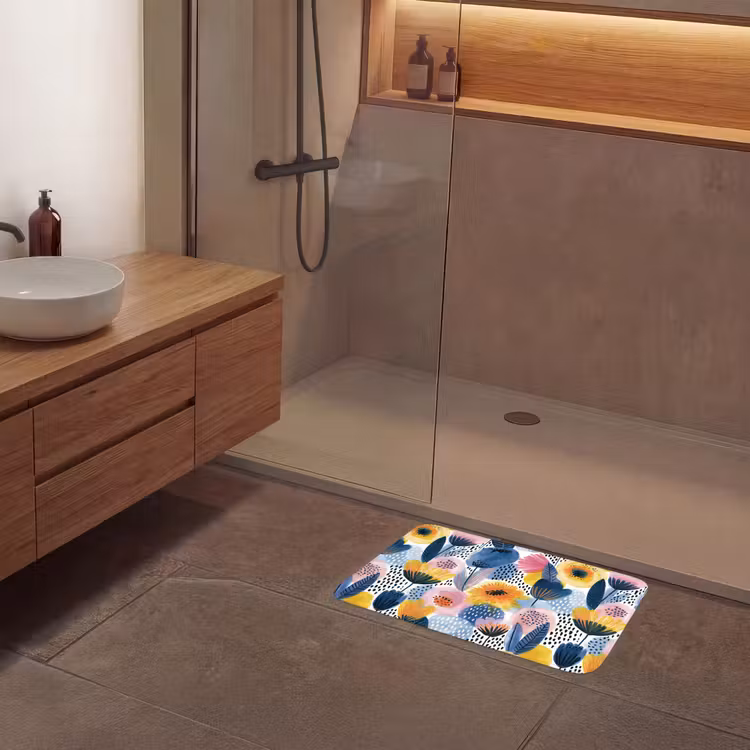 Creatief - Patroon - Kleurrijk Badmat klein 997 -sfeer2