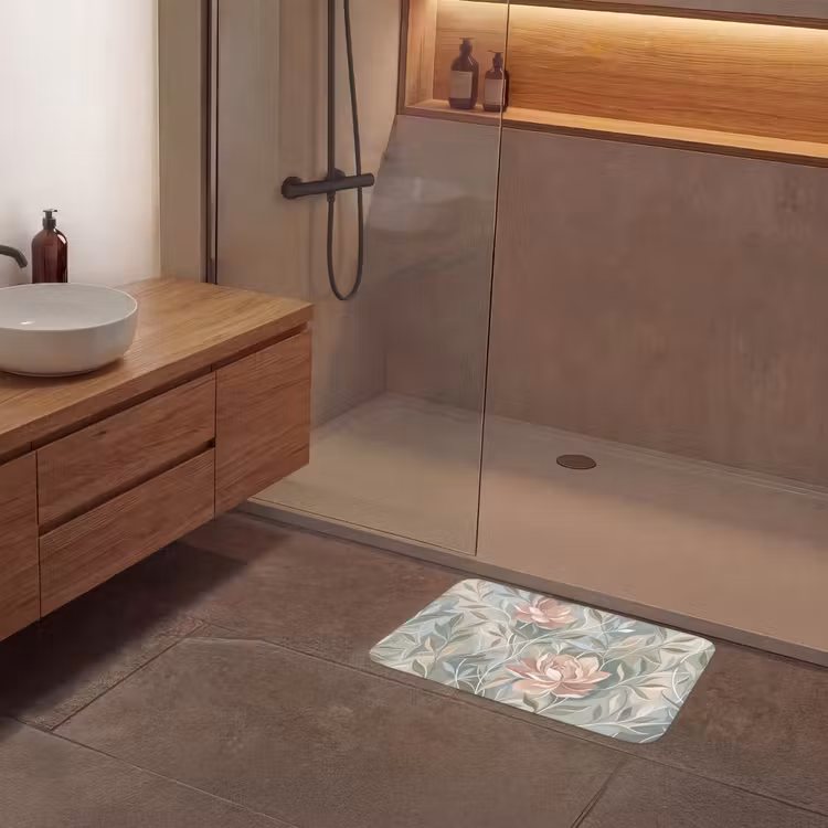 Elegant - Romantiek - Roze Badmat klein -sfeer2