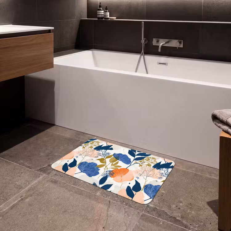 Bloemen - Botanisch - Kleurrijk Badmat klein 997 -sfeer3