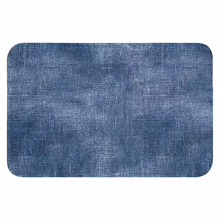 Linnen - Textuur - Patroon - Denim - Rustiek Badmat klein 997 -3d