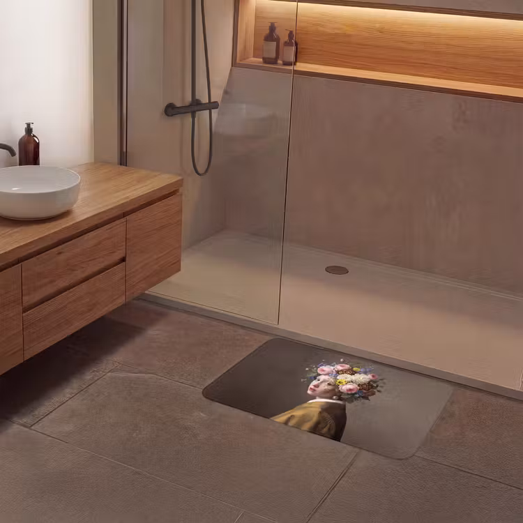 Meesterwerk -  Modern - Kleurrijk Badmat klein -sfeer2