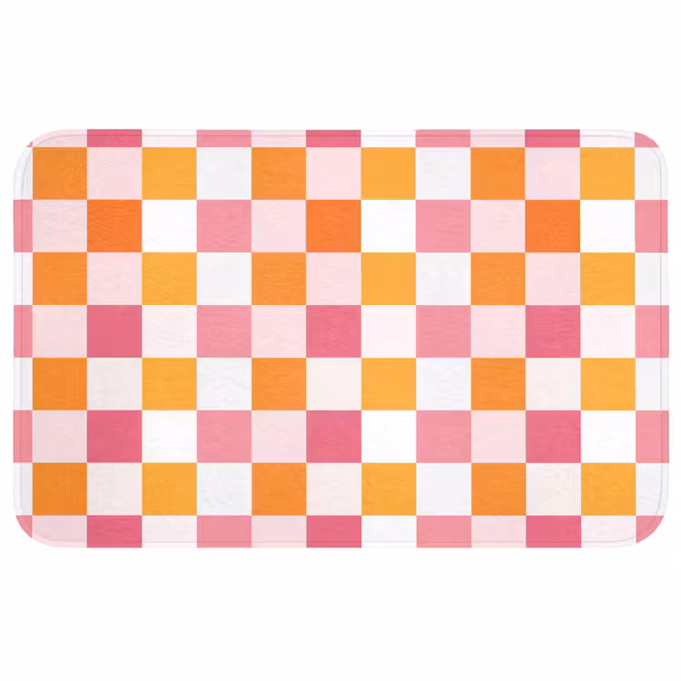 Patroon - Vierkant - Roze Badmat middel 997 -3d