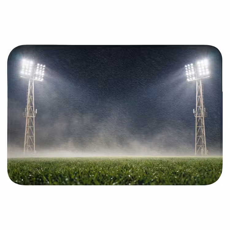 Stadion - Lichtmast - Sport - Nacht Badmat klein -3d
