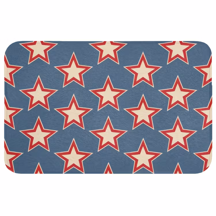 Ster - Klassiek - Blauw Badmat middel 997 -3d