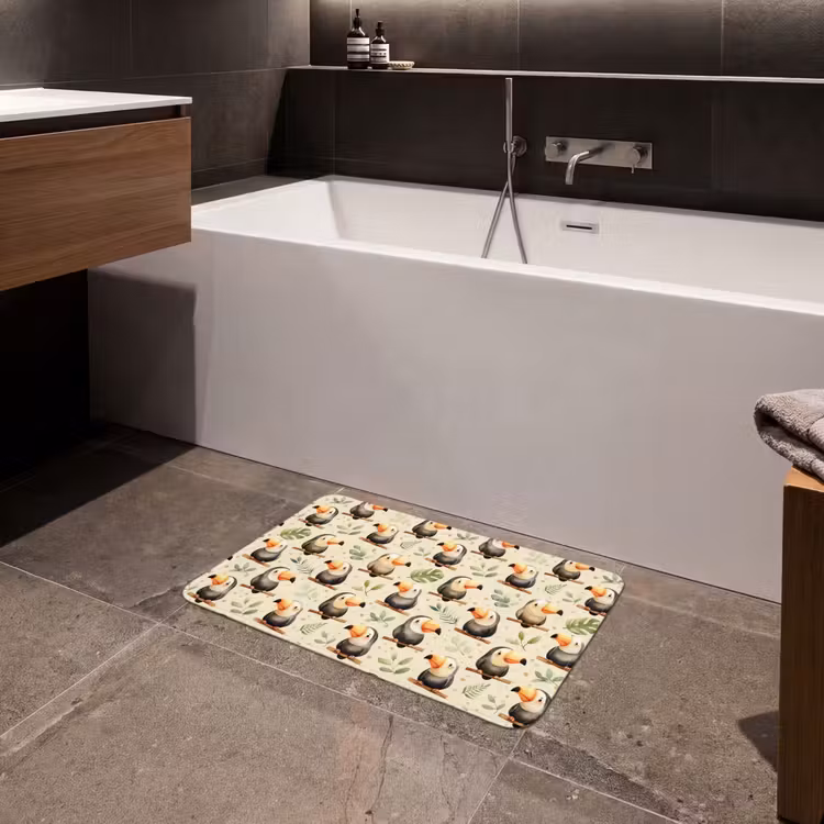 Toekans - Exotisch - Kleurrijk Badmat klein 997 -sfeer3