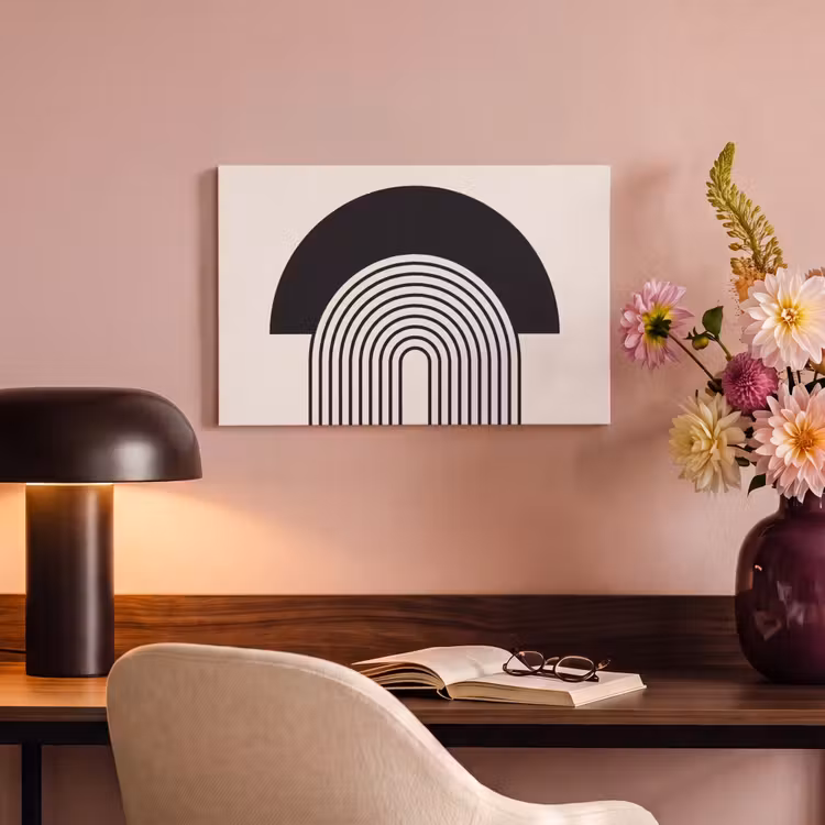 Canvas Print - Abstract - Arch - Modern - Abstract - Boog - Modern canvas 2cm klein