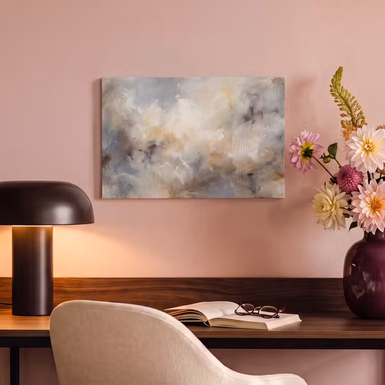 Abstract - Wolken - Sfeervol - Beige - Grijs canvas 2cm klein -sfeer4