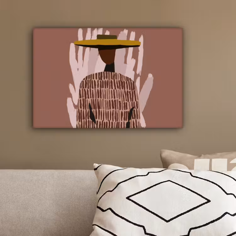 Abstract - Figuur - Illustratie - Hoed canvas 2cm klein -sfeer3