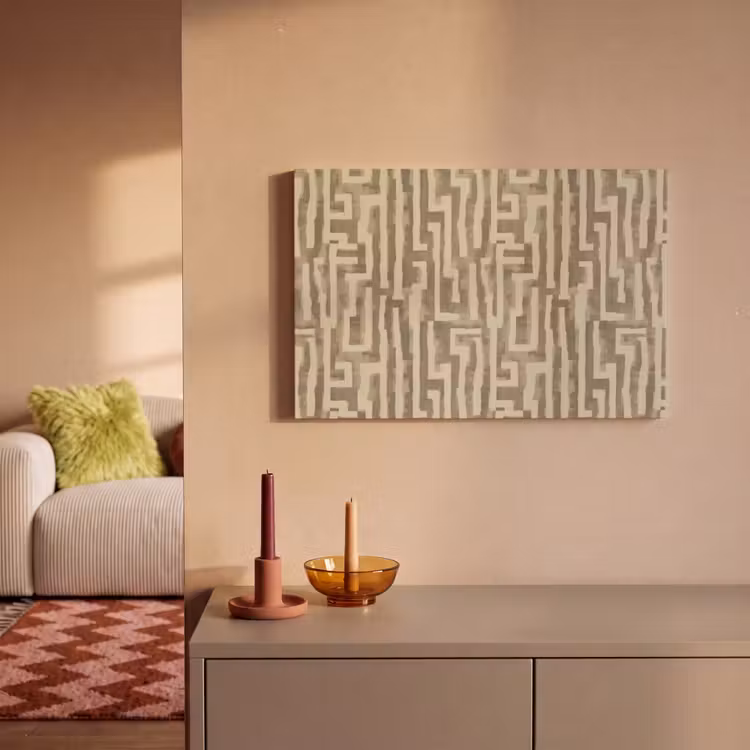 Abstract - Geometrisch - Groen canvas 2cm klein 34 -sfeer1
