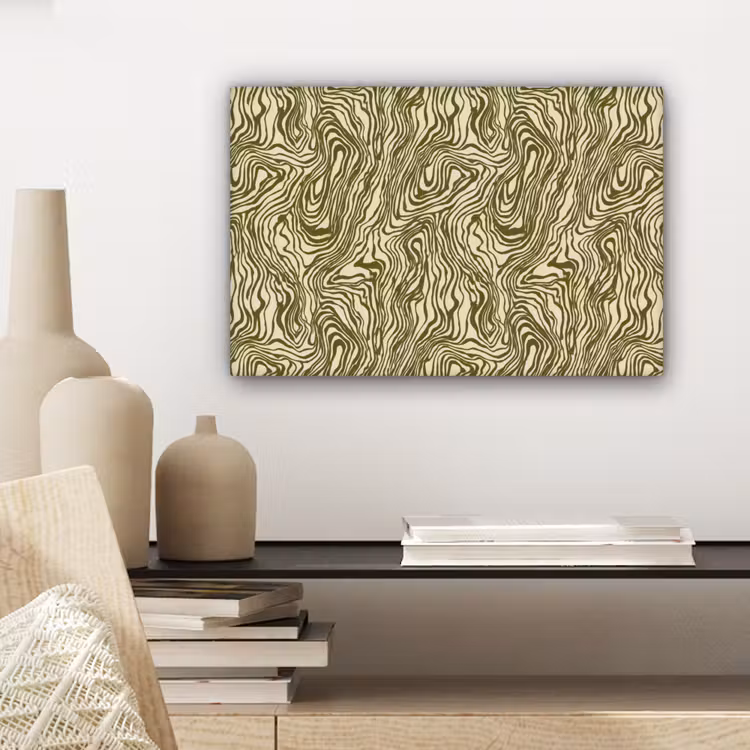 Abstract - Marmer - Groen canvas 2cm klein 34 -sfeer6