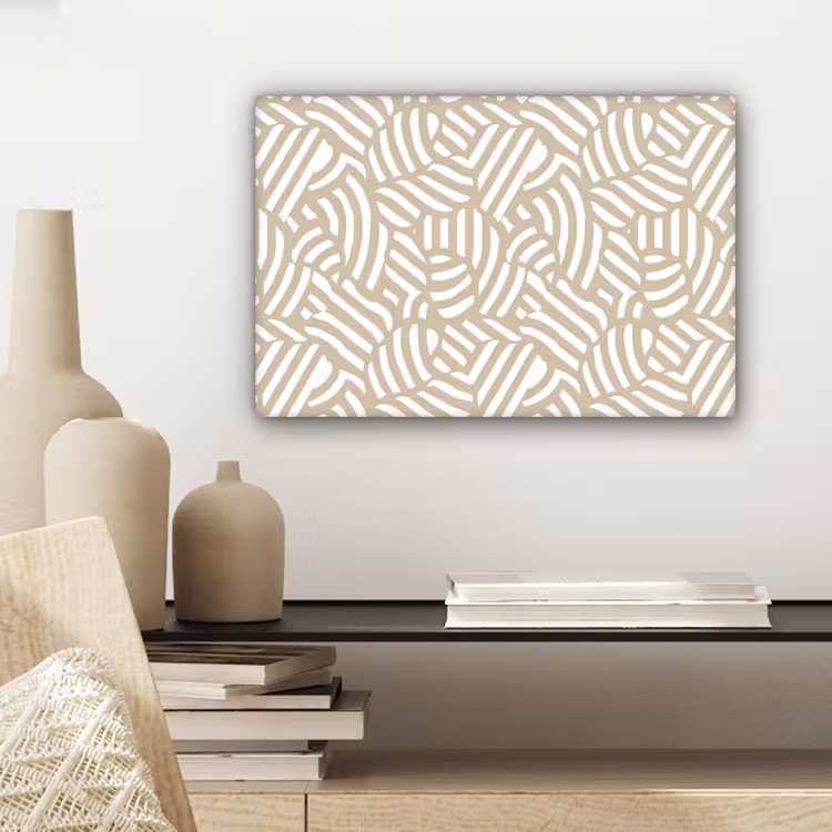 Abstract - Modern - Beige canvas 2cm klein 34 -sfeer6