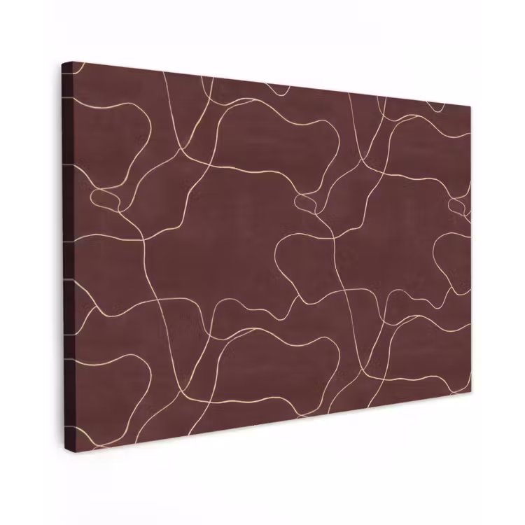 Abstract - Modern - Bruin canvas 2cm klein 34 -z3d