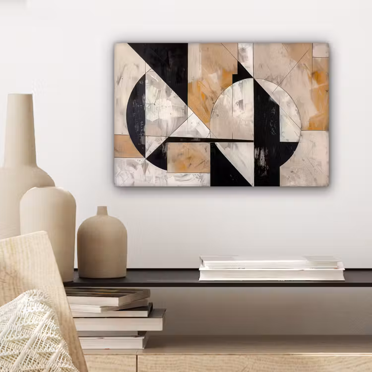 Abstract - Modern - Geometrisch - Pastel canvas 2cm klein -sfeer6
