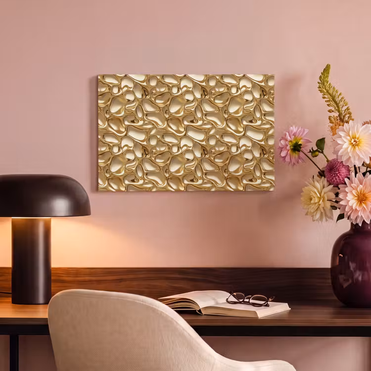 Abstract - Modern - Goud canvas 2cm klein 34 -sfeer4
