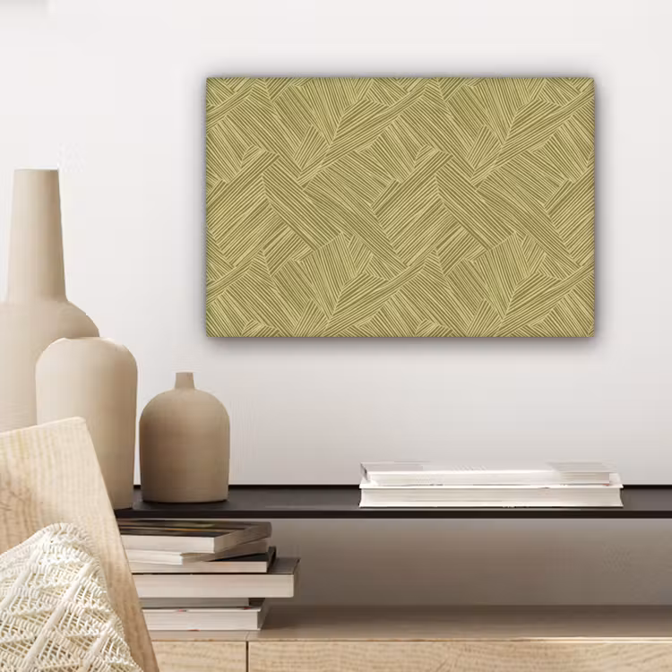 Abstract - Modern - Groen canvas 2cm klein 34 -sfeer6
