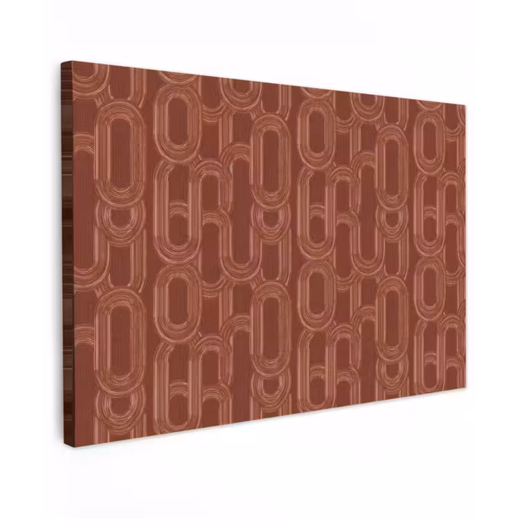 Abstract - Textuur - Bruin canvas 2cm klein 34 -z3d