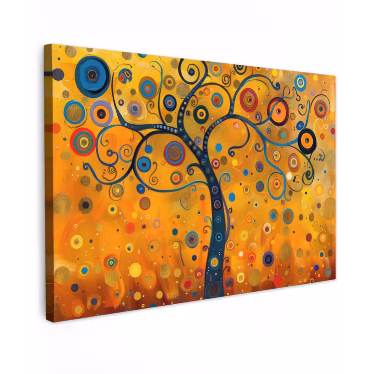 Abstract - Boom - Levensboom - Modern canvas 2cm klein -z3d