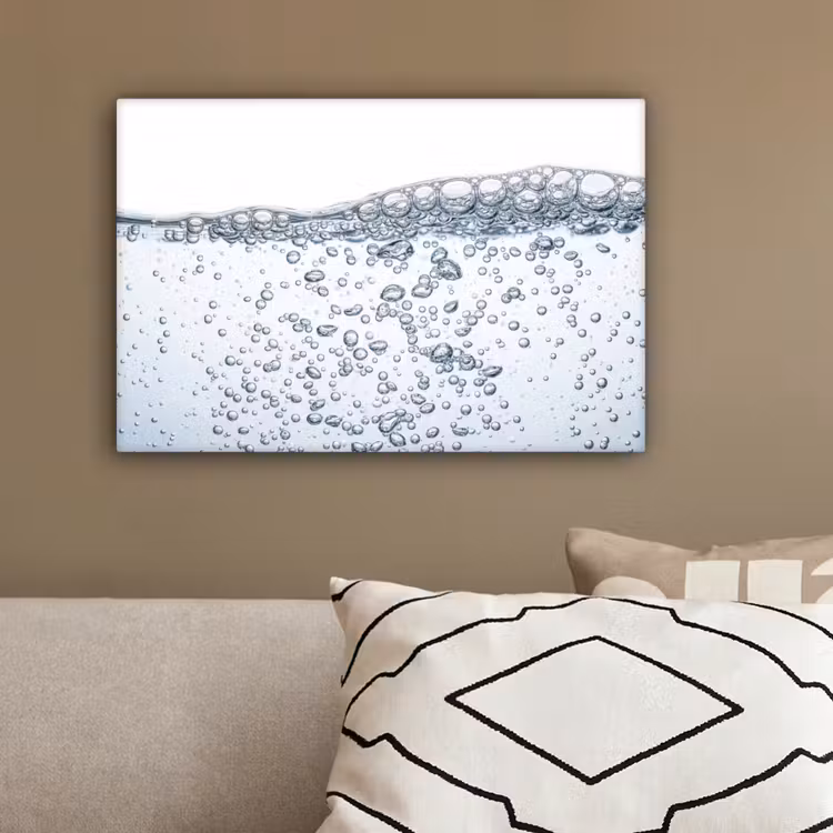 Luchtbellen - Water - Dynamisch canvas 2cm klein -sfeer3
