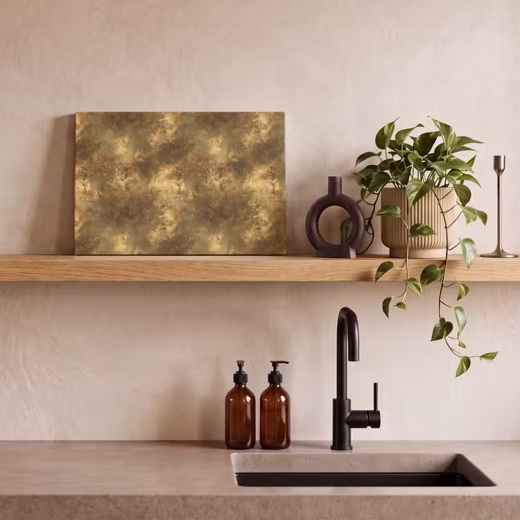 Antiek - Metaallook - Goud canvas 2cm klein 34 -sfeer3