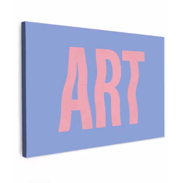 Art - Roze - Blauw canvas 2cm klein -z3d