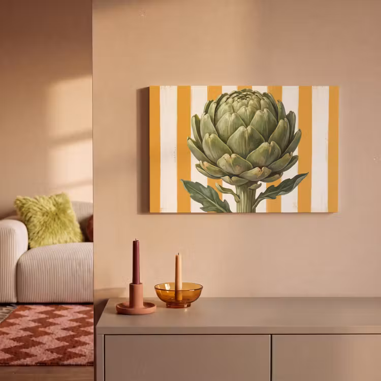 Canvas Print - Artichoke - Modern - Vegetable - Artisjok - Modern - Groente canvas 2cm klein