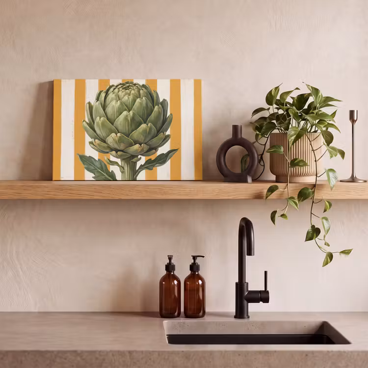 Canvas Print - Artichoke - Modern - Vegetable - Artisjok - Modern - Groente canvas 2cm klein