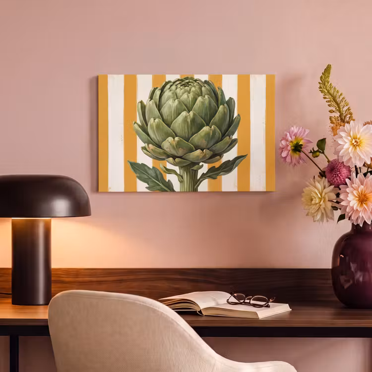 Canvas Print - Artichoke - Modern - Vegetable - Artisjok - Modern - Groente canvas 2cm klein