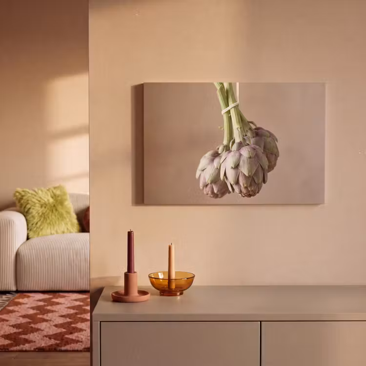 Canvas Print - Artichokes - Hanging - Vegetables - Artisjokken - Hangend - Groenten canvas 2cm klein