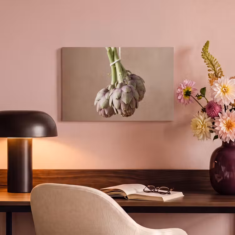 Canvas Print - Artichokes - Hanging - Vegetables - Artisjokken - Hangend - Groenten canvas 2cm klein