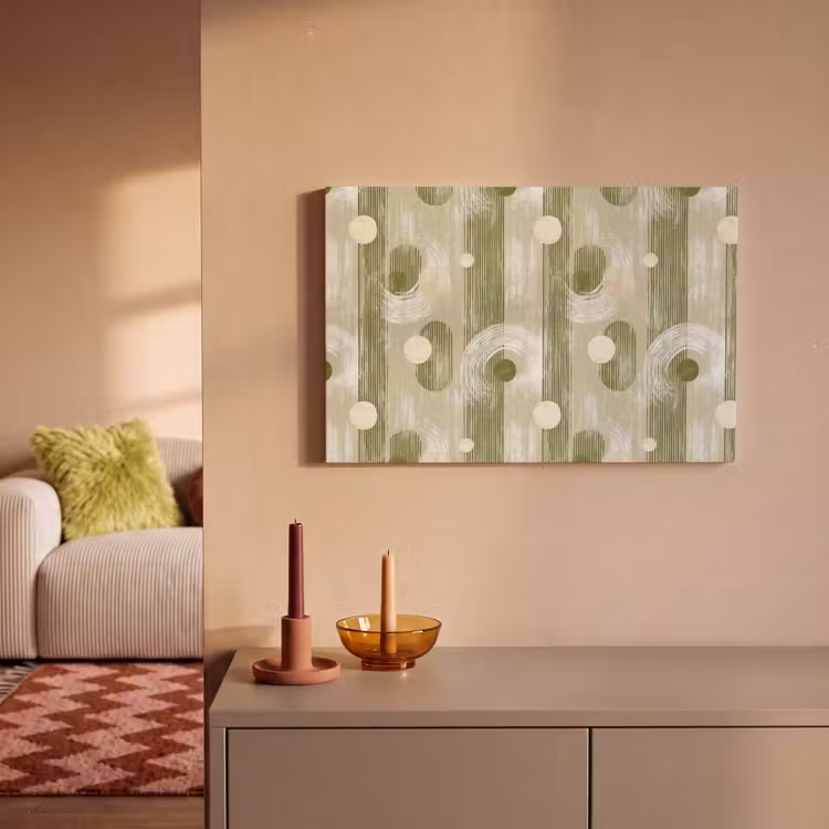 Artistiek - Modern - Groen canvas 2cm klein 34 -sfeer1