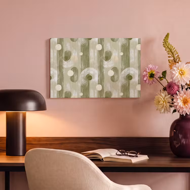 Artistiek - Modern - Groen canvas 2cm klein 34 -sfeer4
