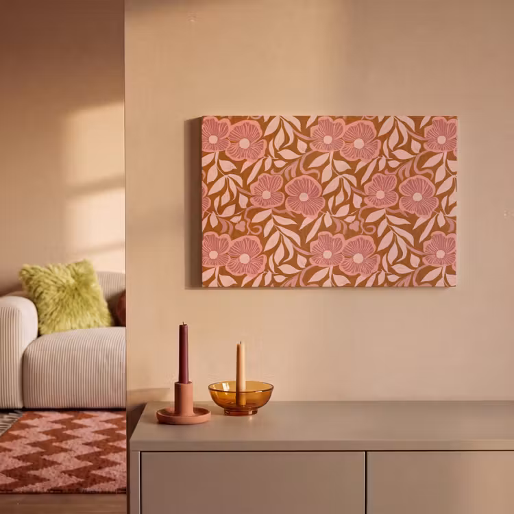 Sfeer - Bloemen - Roze canvas 2cm klein 34 -sfeer1