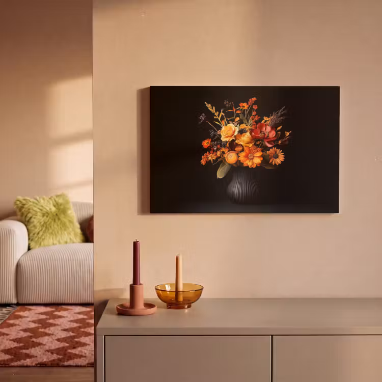 Herfst - Boeket - Oranje canvas 2cm klein -sfeer1