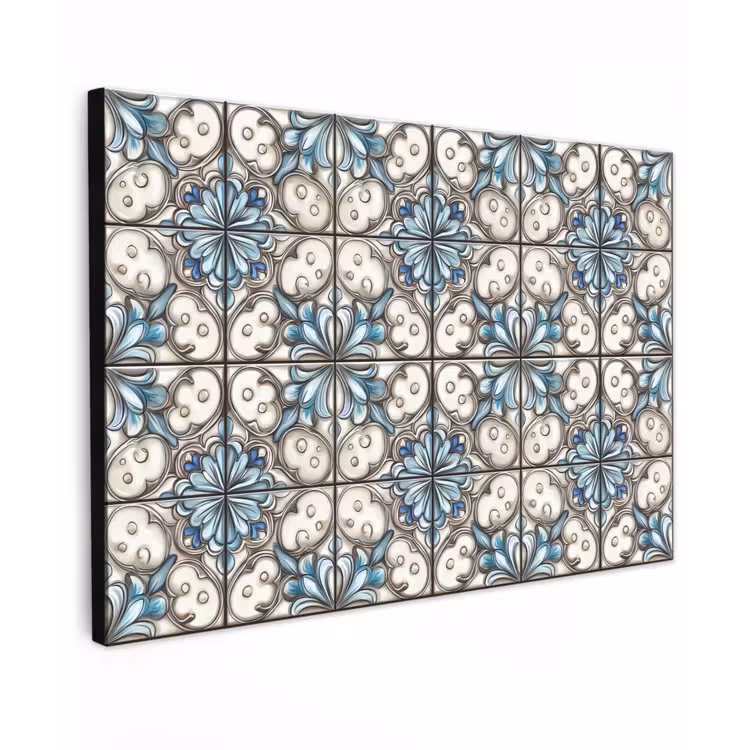 Barok - Tegel - Kleurrijk canvas 2cm klein 34 -z3d