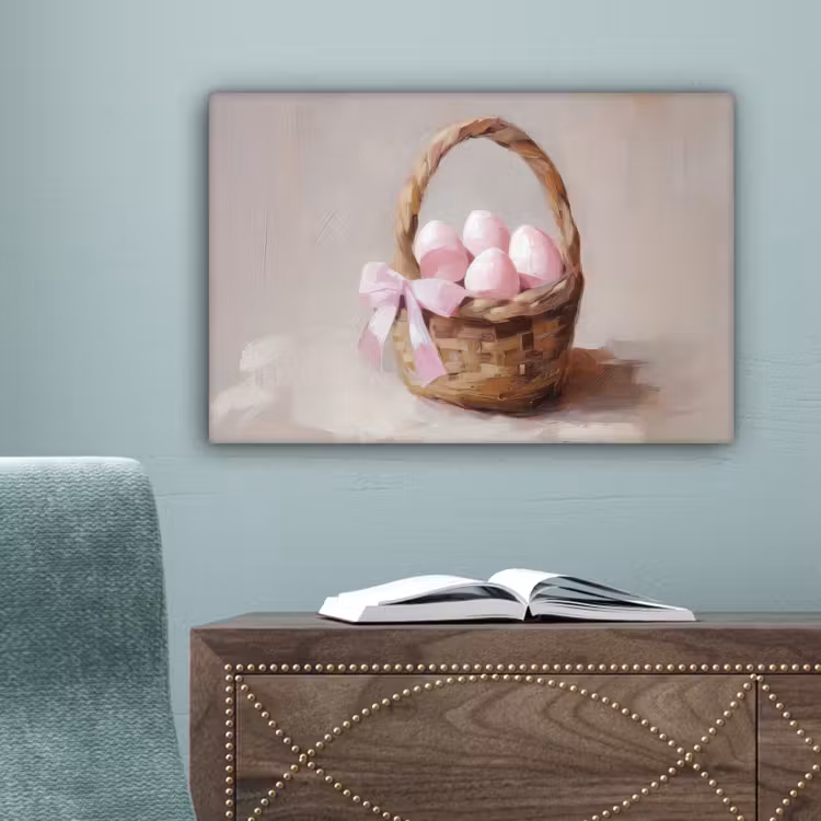 Mand - Eieren - Roze canvas 2cm klein -sfeer4