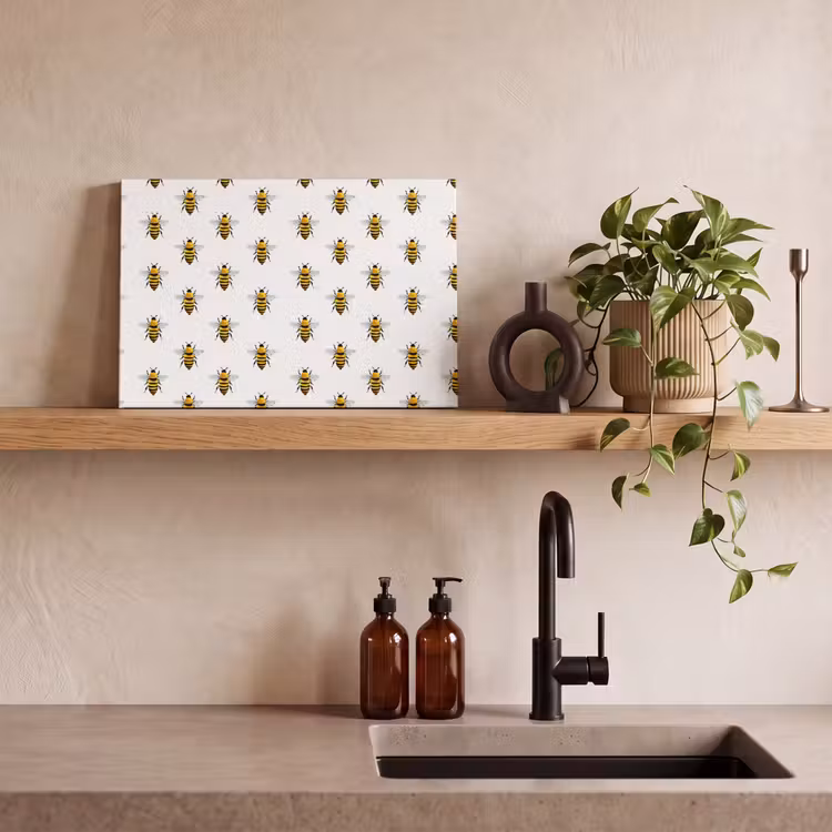 Bijen - Tijdloos - Wit canvas 2cm klein 34 -sfeer3