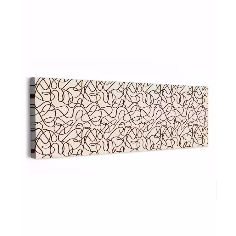 Beige - Lijnen - Donkerbruin canvas 2cm klein 828 -z3d