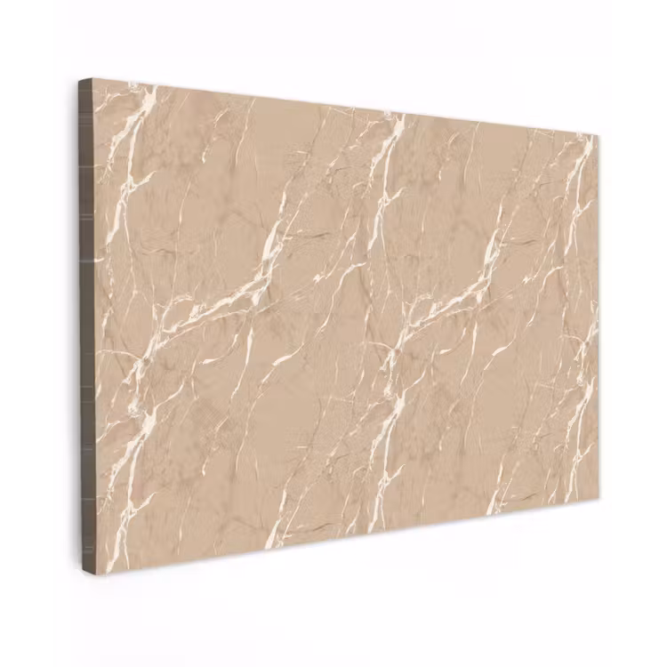 Beige - Marmer - Organisch - Wit canvas 2cm klein 34 -z3d