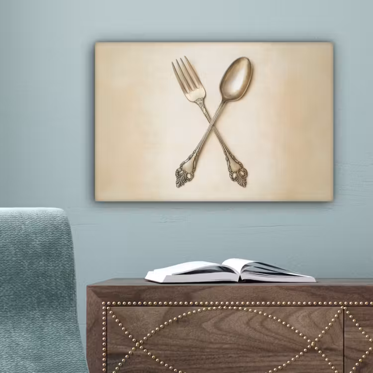 Beige - Vintage - Bestek canvas 2cm klein -sfeer4
