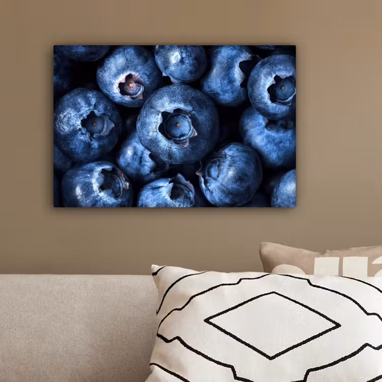 Bessen - Blauw - Fruit canvas 2cm klein -sfeer3